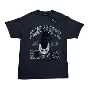 HOMME FEMME Purebred Doberman Dog Streetwear Tee Shirt Mens Large - NWT